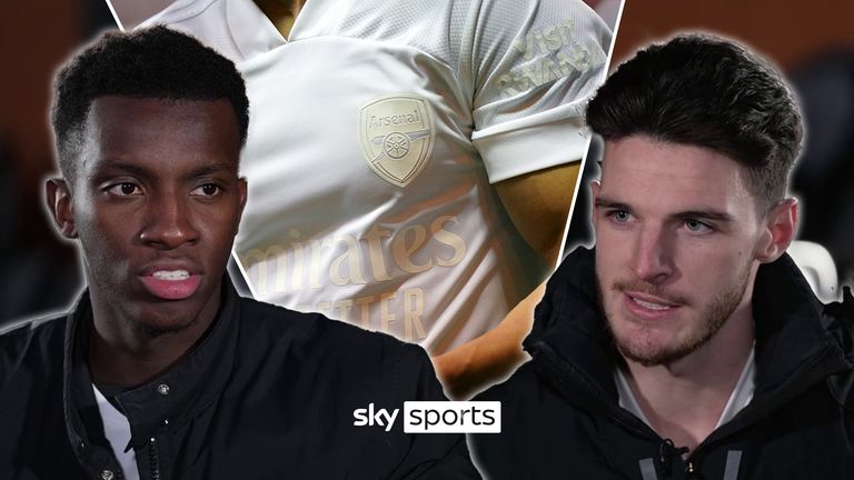 EDDIE NKETIAH AND DECLAN RICE ON ARSENAL&#39;S NO MORE RED CAMPAGIAN THUMB 