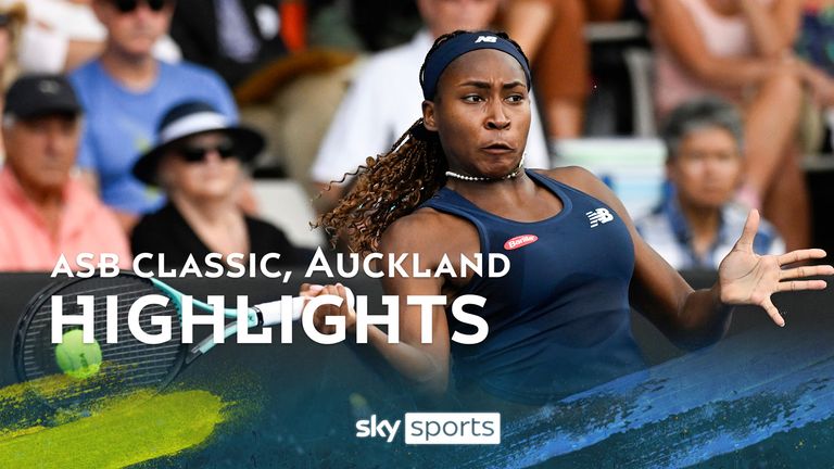 Highlights: Coco Gauff cruises into Auckland final with straight sets win 