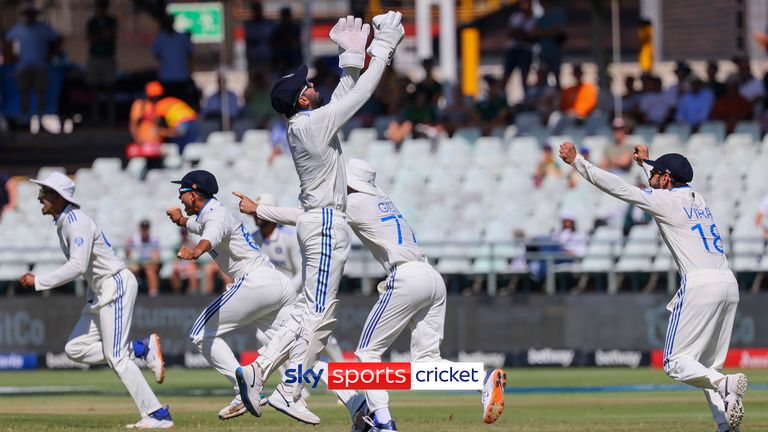 33 wickets in 2 days as India beat South Africa