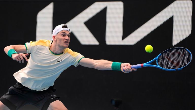 Jack Draper showed some fatigue after needing five sets to get through his first-round match on Tuesday