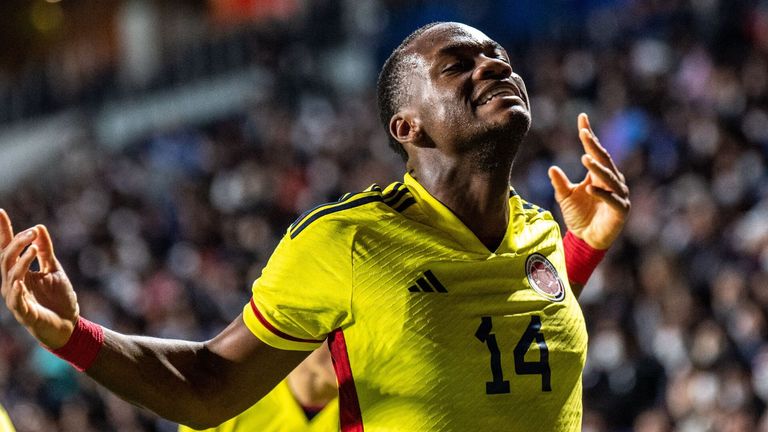 Jhon Duran has won eight caps for Colombia, scoring once