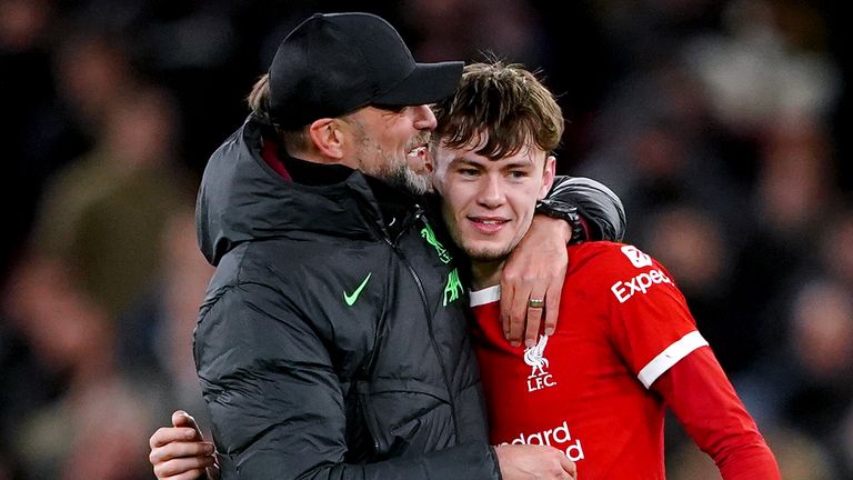 Jurgen Klopp hailed full-back Conor Bradley's performance as 'exceptional' as Liverpool game from behind to beat Fulham