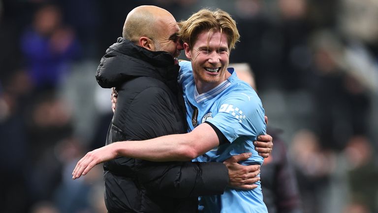 De Bruyne made his first Premier League appearance since injuring his hamstring on the opening day of the season