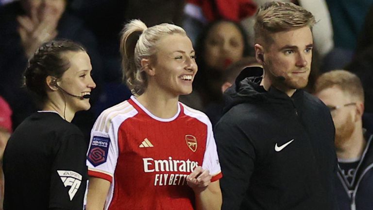 Leah Williamson returned after a nine-month lay off on Wednesday night in Reading