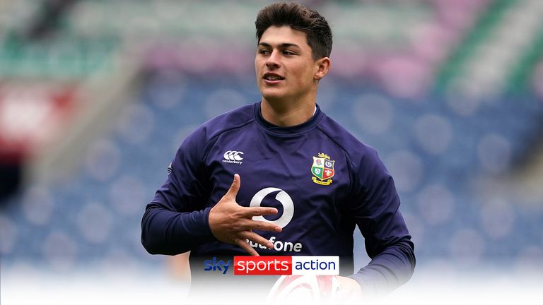 British and Irish Lions&#39; Louis Rees-Zammit during the training session at BT Murrayfield Stadium, Edinburgh. Picture date: Friday June 25, 2021.