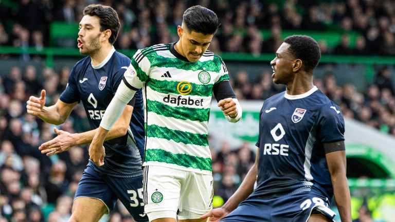 Celtic's Luis Palma looks dejected as he misses his penalty