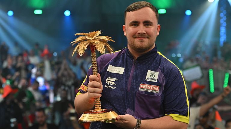 Luke Littler was crowned Bahrain Masters champion after beating Michael van Gerwen in the final