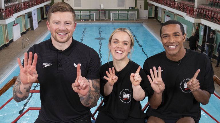 Adam Peaty, Ellie Simmonds, Michael Gunning