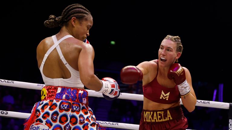 BEN SHALOM BOXXER LIVERPOOL FIGHT WEEK.M&S BANK ARENA LIVERPOOL 20/01/2024 .PIC LAWRENCE LUSTIG/BOXXER.(GRATIS BILDER KUN FOR REDAKTIONSBRUK).IBF WORLD WELTERWEIGHT CHAMPIONSHIP.NATASHA MIANAAYER v.