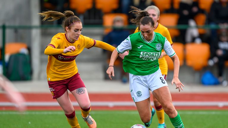 Motherwell eased to victory over Hibs 