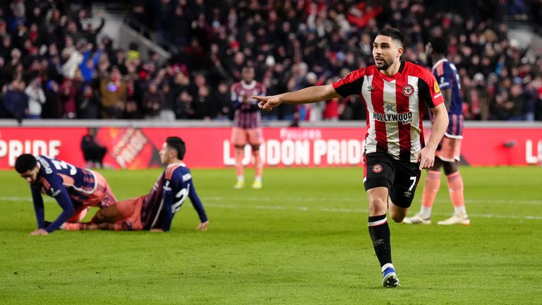 Neal Maupay's finish put Brentford back in front