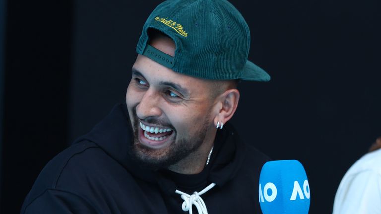 Nick Kyrgios has been working as a commentator and pundit at the Australian Open