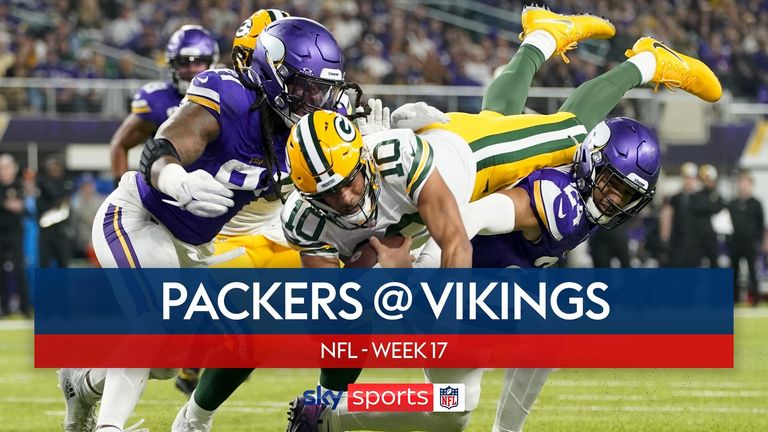 Highlights of the Green Bay Packers against the Minnesota Vikings in Week 17 of the NFL season
