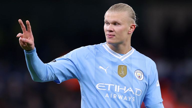 Erling Haaland returns to action for Man City as a substitute against Burnley