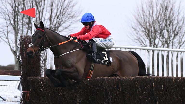 Quilixios and Rachael Blackmore win the Betvictor Irish EBF Novice Chase at Naas