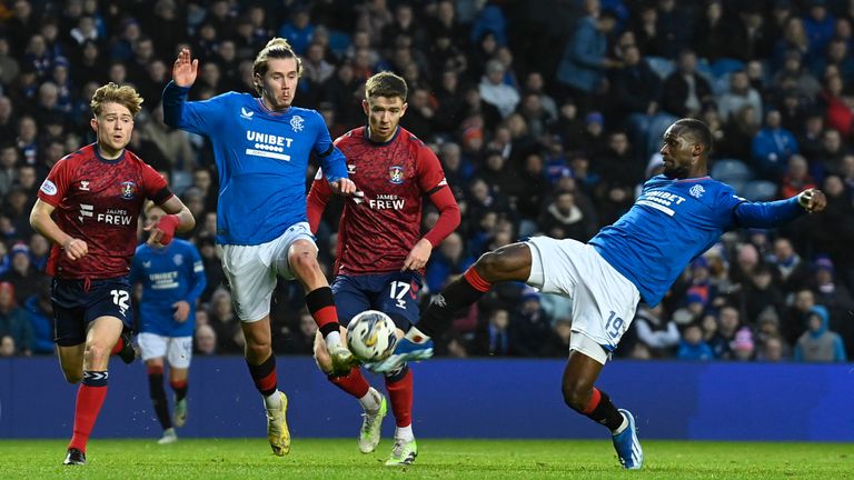 Rangers' Abdallah Sima scores to make it 2-0 vs Kilmarnock