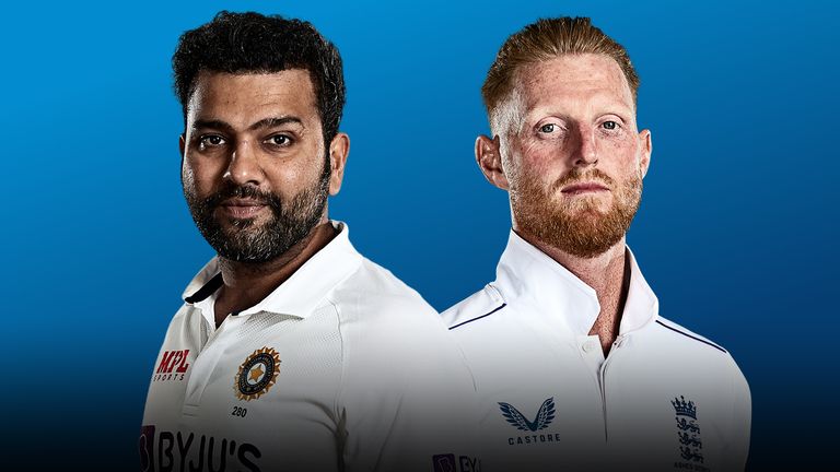 Rohit Sharma and Ben Stokes - India vs England, Test series