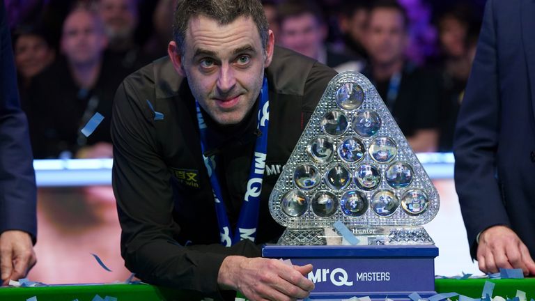  Ronnie O'Sullivan won the Masters title for an eighth time