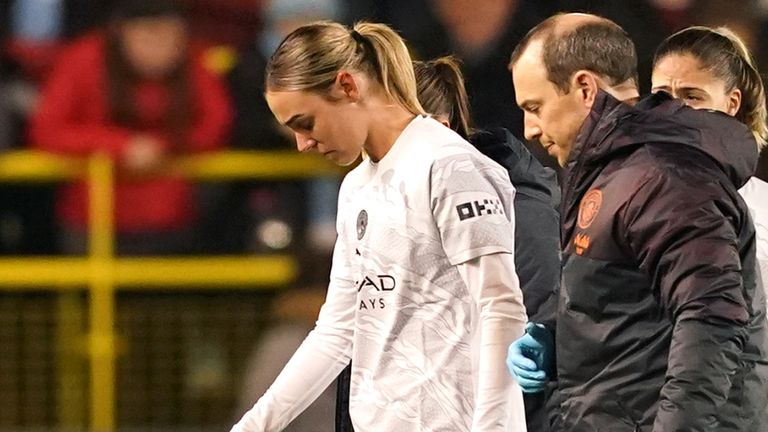 Man City's Jill Roord is out for the season with an ACL injury