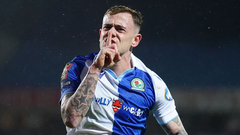 Sammie Szmodics scored twice for Blackburn