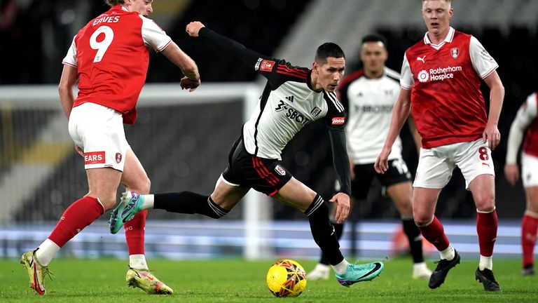 Sasa Lukic helped Fulham dominate the contest against their Championship opponents