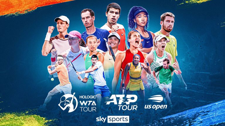 The tennis stars will appear daily on the new Sky Sports Tennis channel