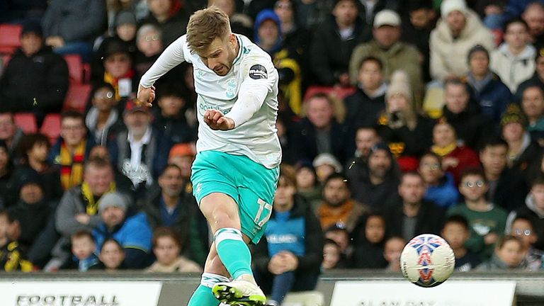 Stuart Armstrong fired home a late equaliser for Southampton at Watford