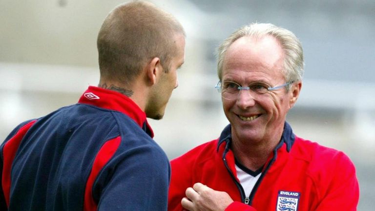 Eriksson made David Beckham the permanent England captain on his appointment in 2001