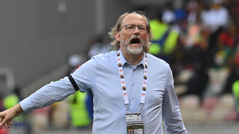 Gambia coach Tom Saintfiet was left fearing for his players' lives after their flight to the Africa Cup of Nations was aborted
