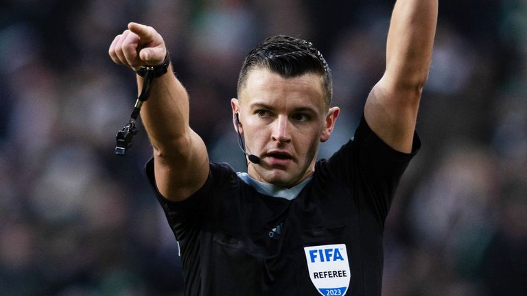 Referee Nick Walsh did not award a penalty on the pitch - a decision supported by VAR