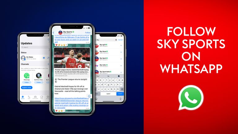 f1 Canal de WhatsApp de SkySports
