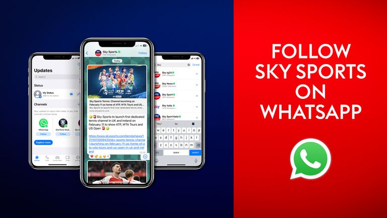 Канал Sky Sports в WhatsApp