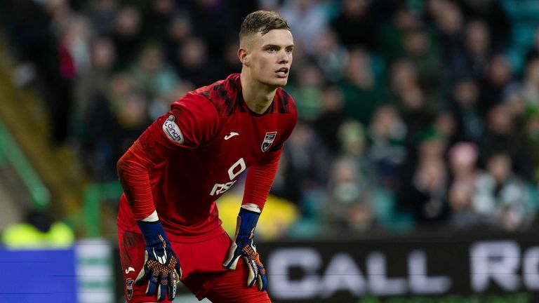 George Wickens impressed in goal for Ross County at Celtic Park