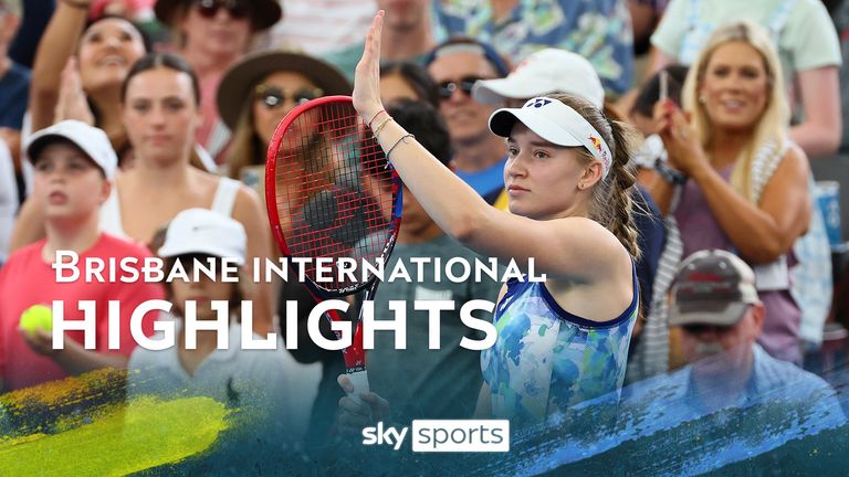 Highlights: Elena Rybakina powers past Linda Noskova to reach Brisbane final