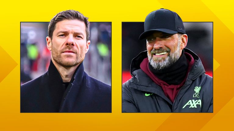 Xabi Alonso and Jurgen Klopp