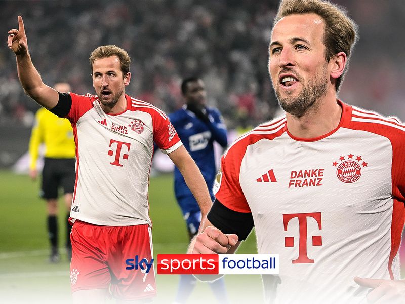 Record-breaking Harry Kane helps fire Bayern Munich to top of