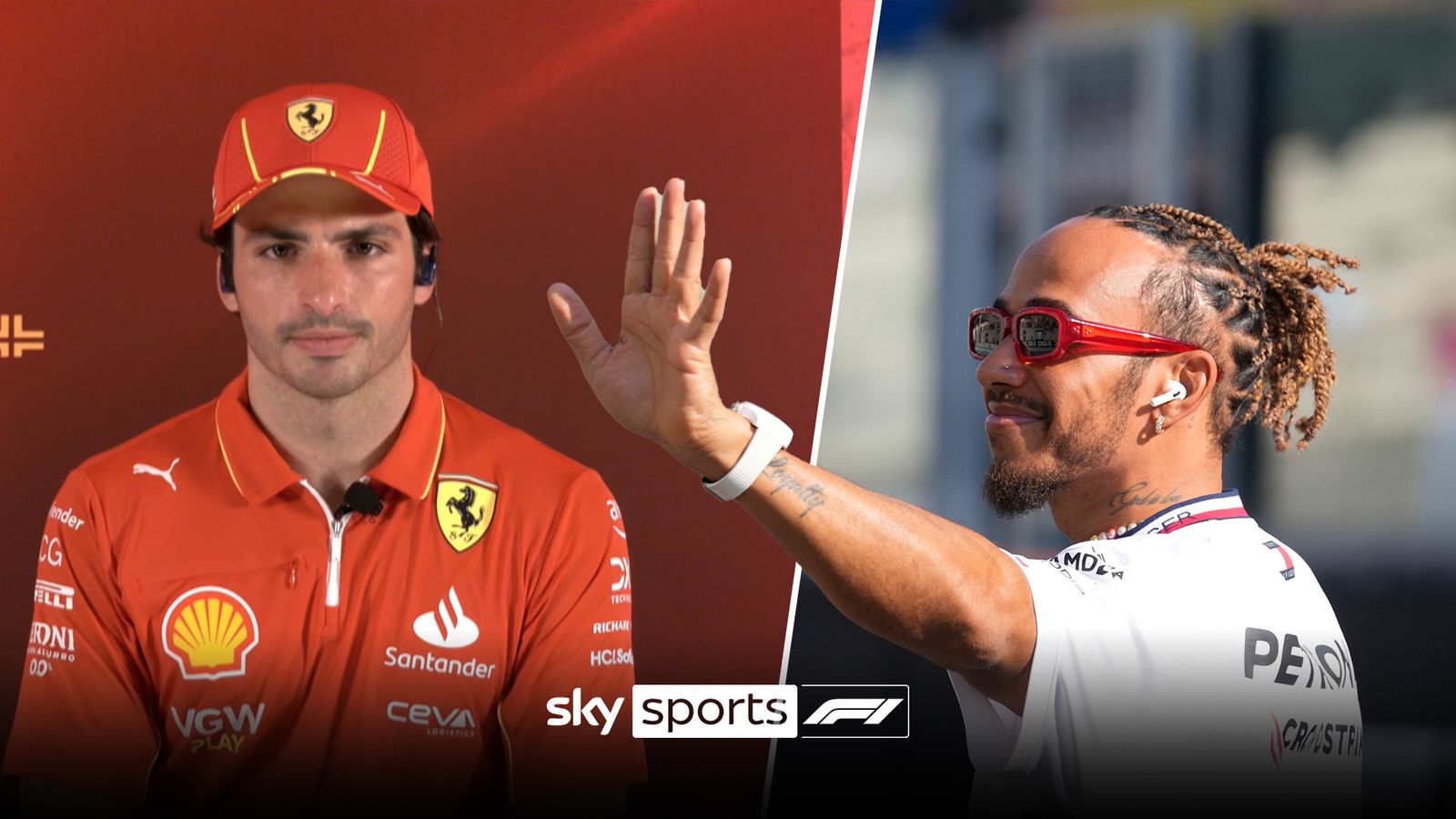 Lewis Hamilton to Ferrari Carlos Sainz 'surprised' by signing for 2025