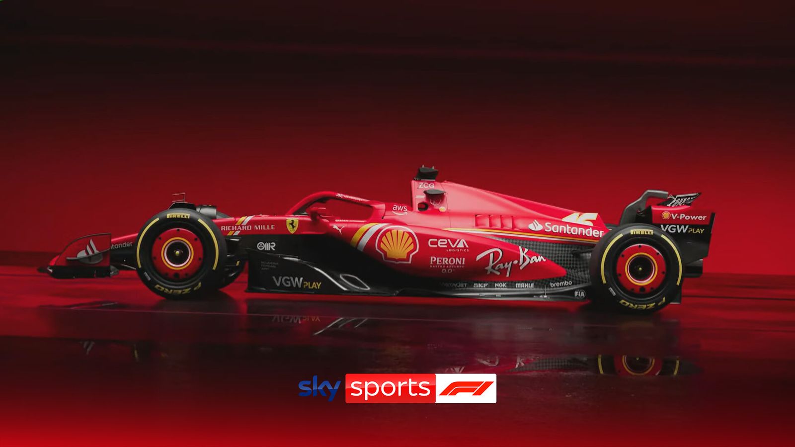 Ferrari reveal striking new 2024 Formula 1 car, the SF24, as they aim