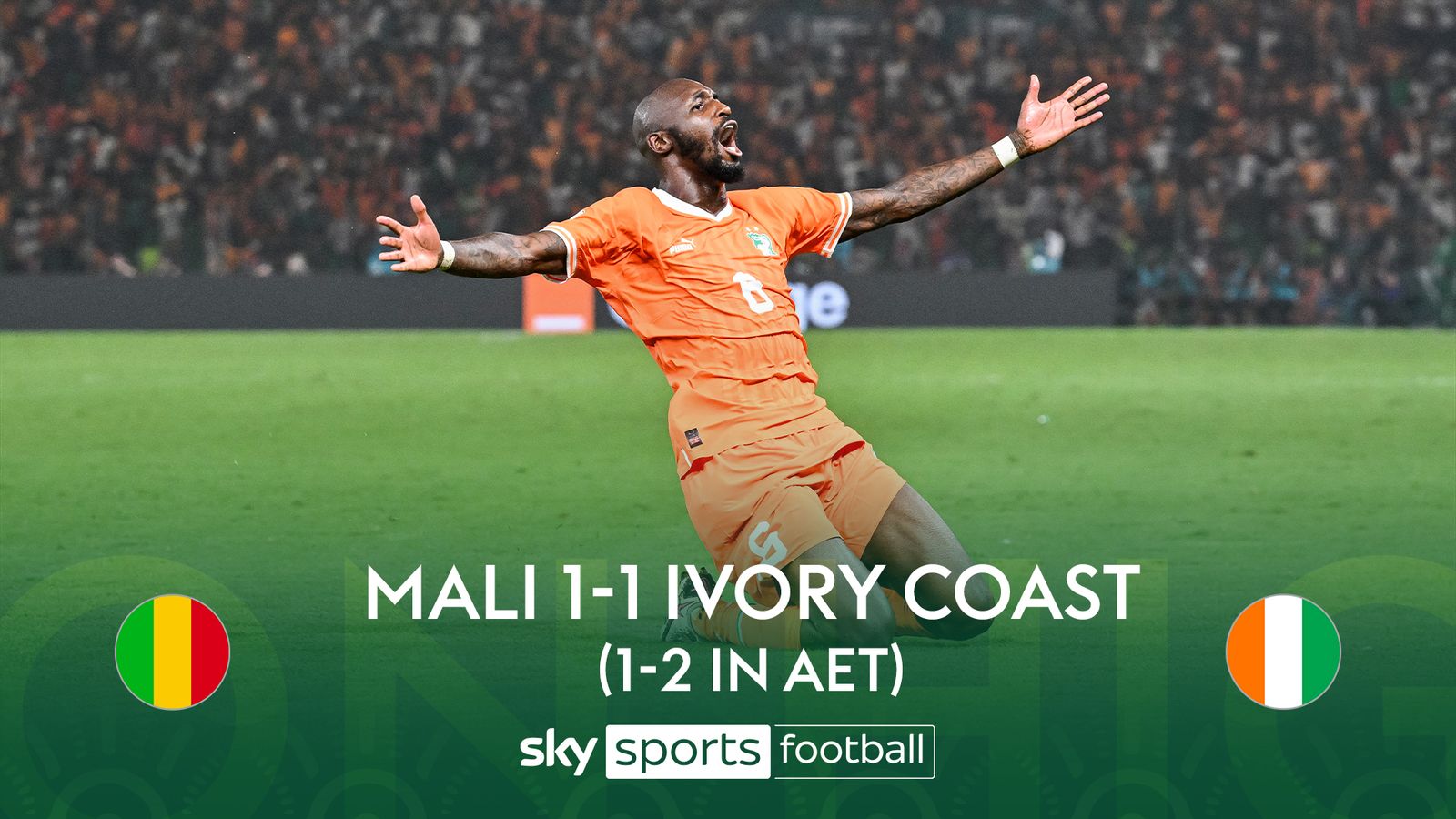 Mali 12 Ivory Coast AFCON highlights Football News Sky Sports