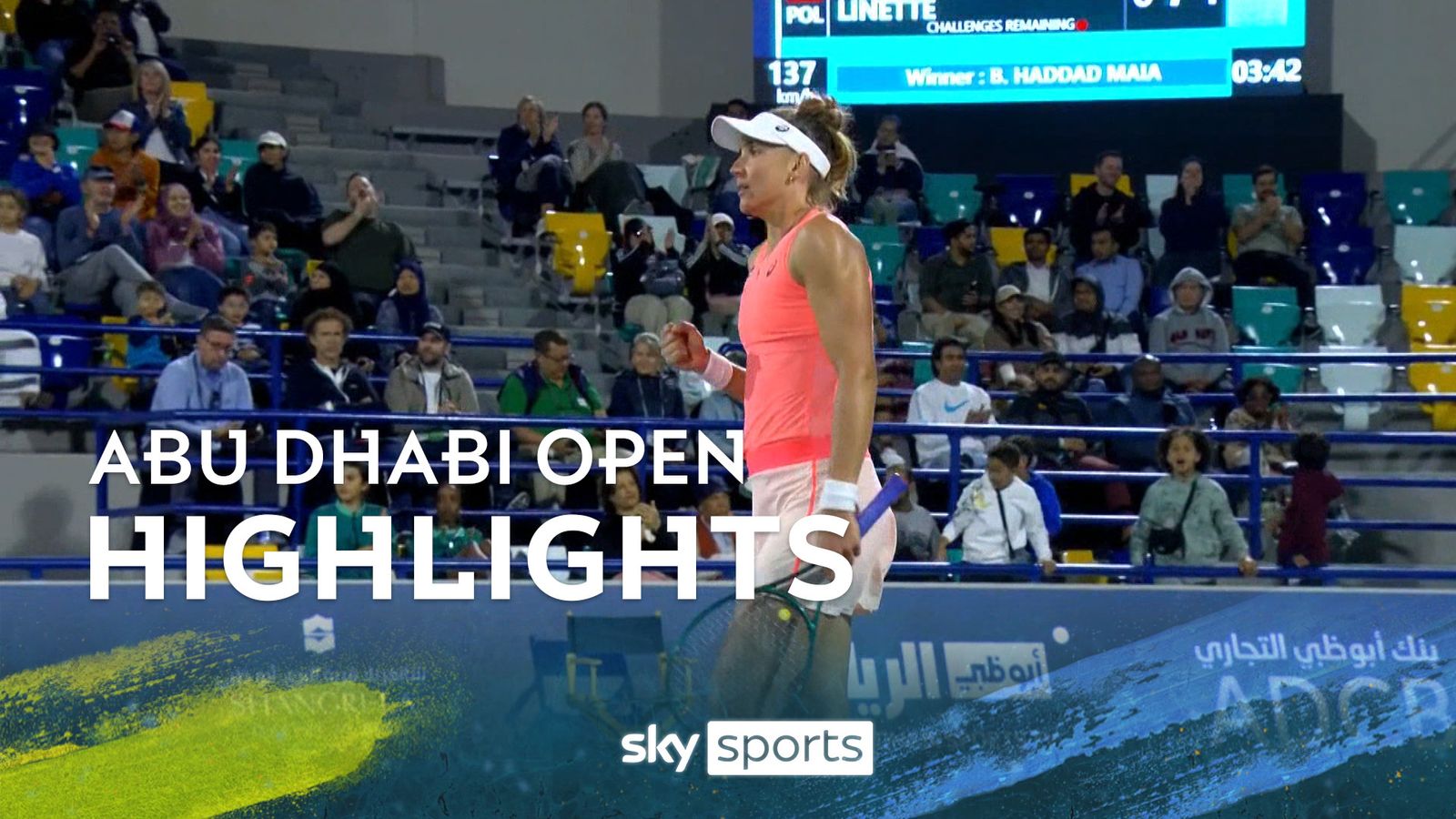 Haddad Maia progresses to Abu Dhabi Open quarter-finals after
