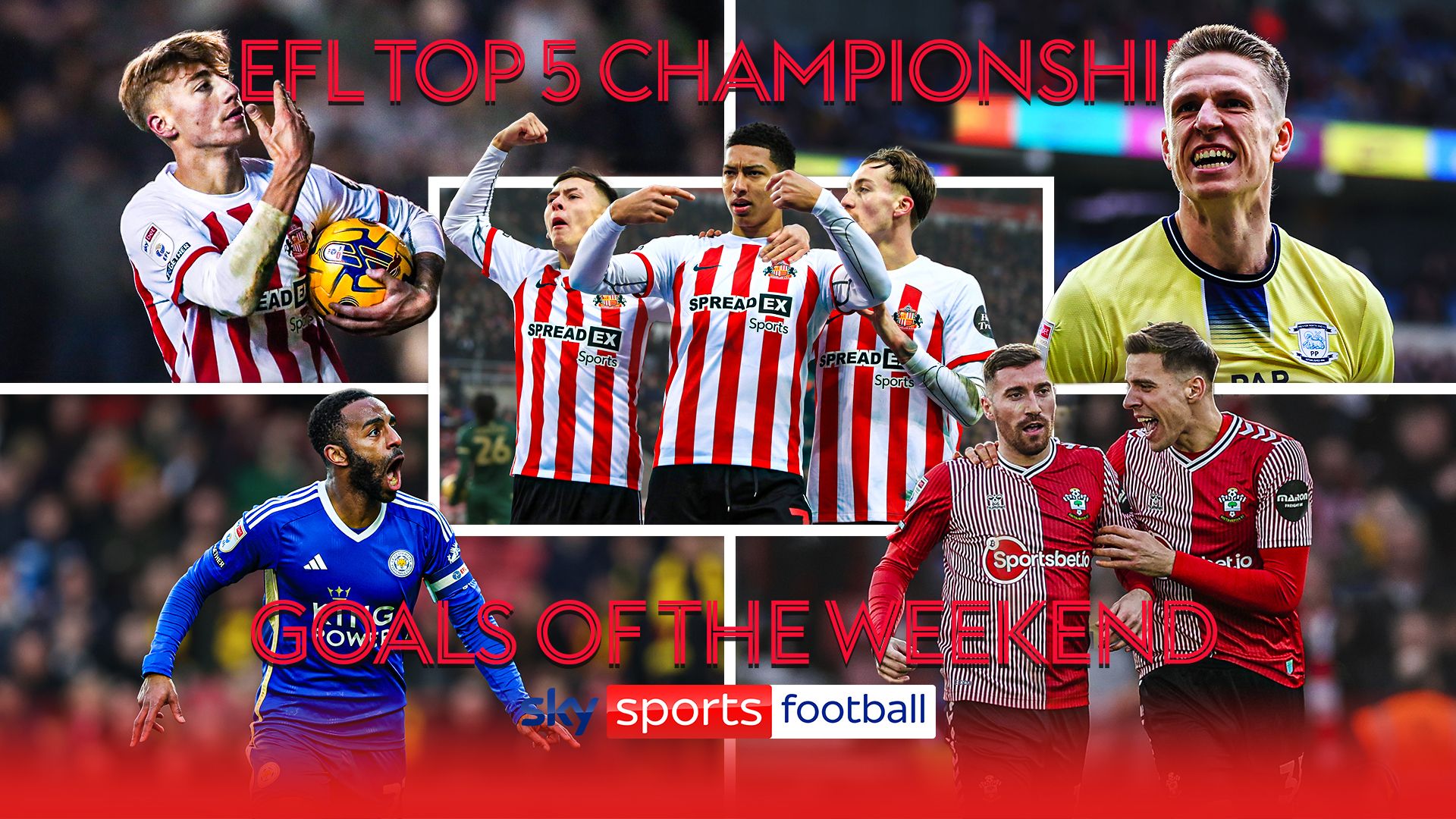 Top five Championship goals of the weekend | Bellingham, Pereira and more!