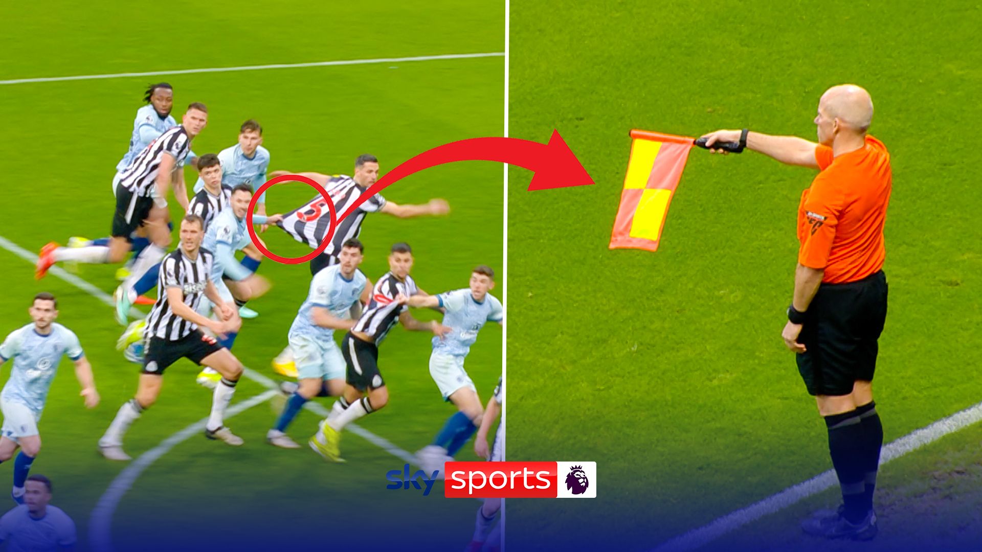 Mic'd Up: Why Newcastle were awarded penalty despite Schar offside