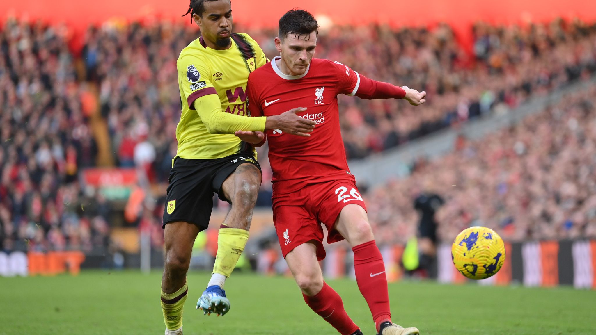 Erling Haaland looking ominous as Andy Robertson returns for Liverpool