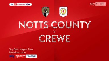 Notts County 1-3 Crewe