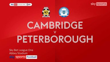 Cambridge 0-1 Peterborough