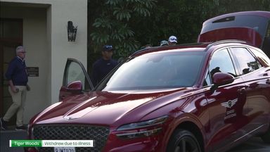 Tiger Woods heads home following withdrawal