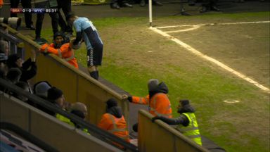 Strangest yellow card? Booked for drying ball on steward's jacket!