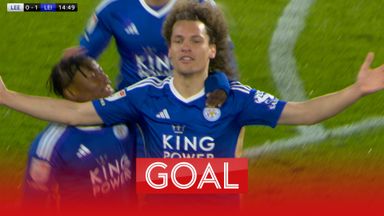Faes headers home opening goal for Leicester