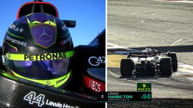 'That's a drastic slide!' | Hamilton has nervy moment in testing!