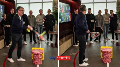 'You’ve got to bounce it, Merse!' | Soccer Saturday's Tennis Challenge